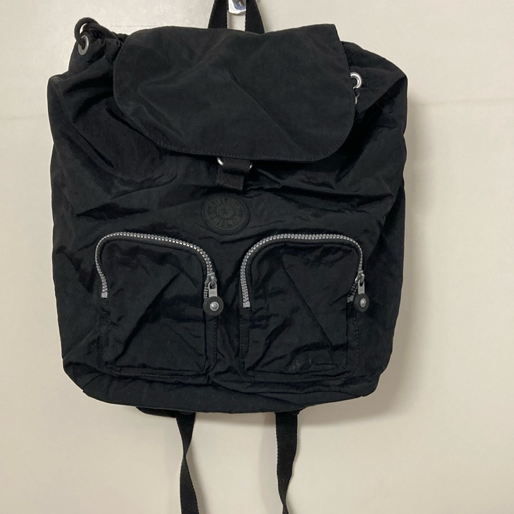 Black Kipling Backpack Silver Hardware Monkey Key… - image 1